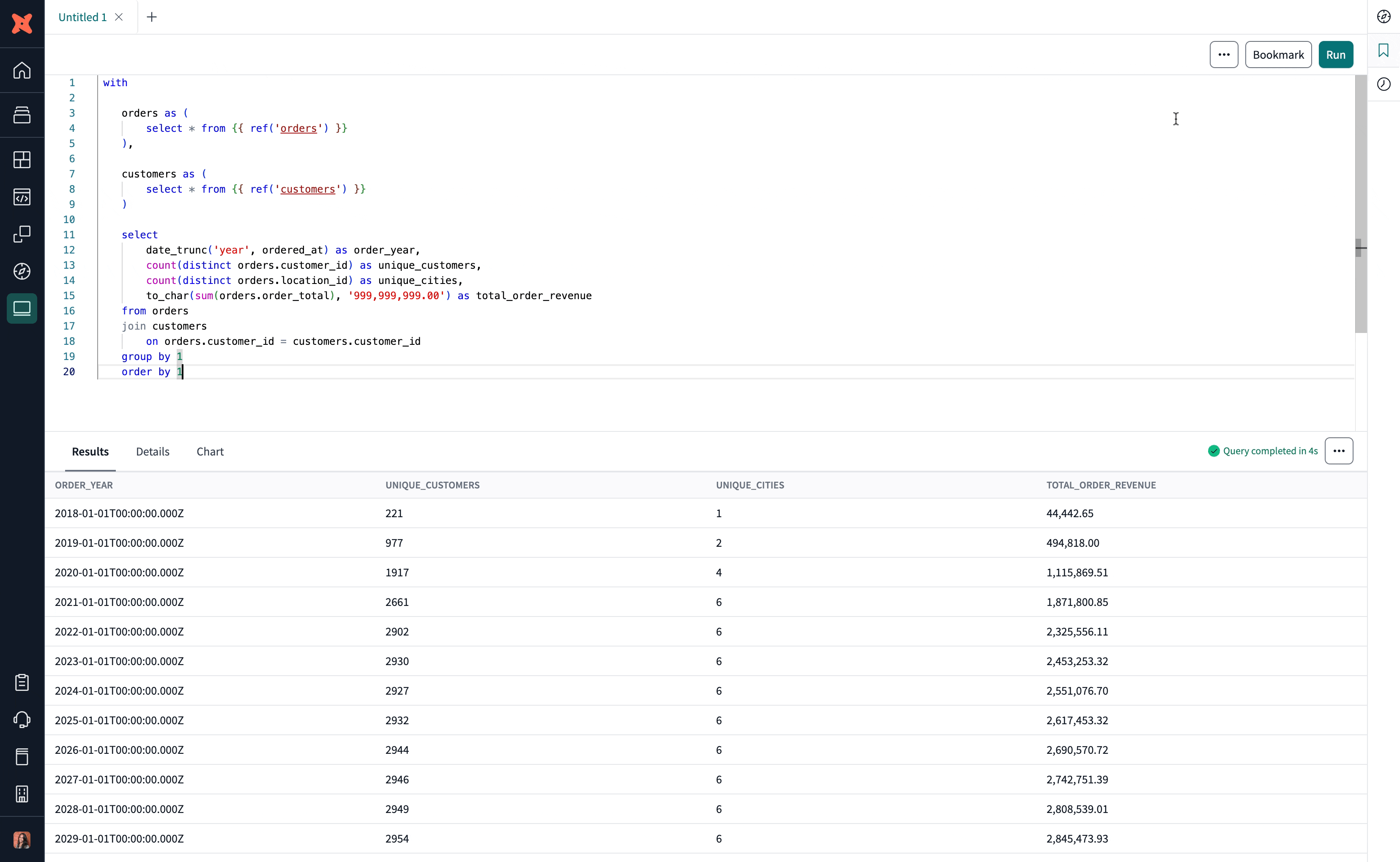 dbt Insights bookmark icon dbt Insights bookmark icon